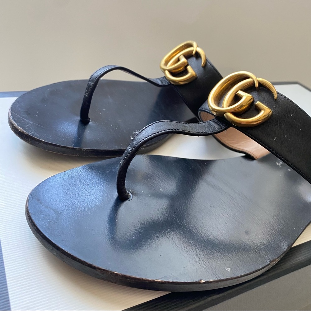 🌟 Leather Thong women’s Gucci sandals 🌟 - Picture 5 of 6